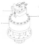 Belparts Excavator Swing Motor With Gearbox E312B Swing Motor Assy 1141518