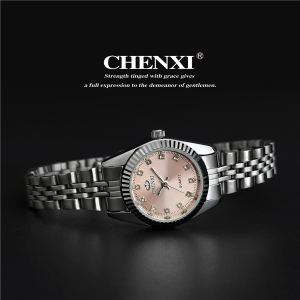 Fast Shipping Sample Order 10PCS Pink Blue Rhinestone Watch Ladies Stainless Steel Watches
