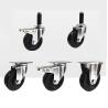 Buy cheap 4 Inch/100 MM Rubber Top Swivel Brake Caster Wheels For Antistatic Trolley from wholesalers