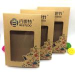 UV Varnish Kraft Paper Underwear Packaging Box With Window