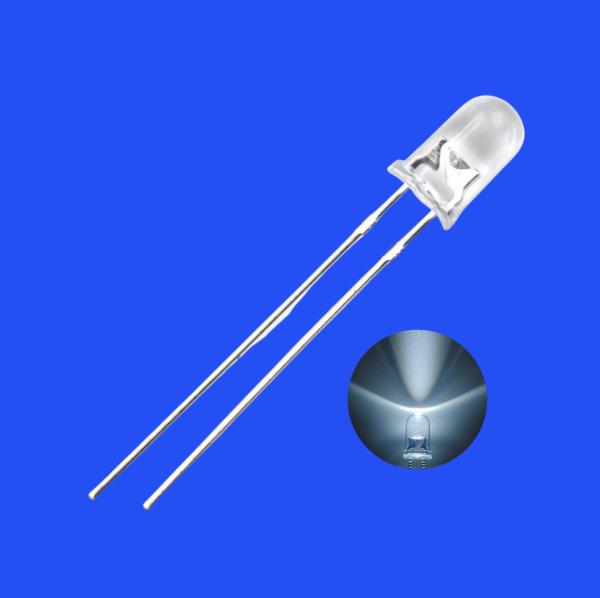 Buy cheap 5mm White Color 8000-12000K 2000-4000mcd Round Clear Lens Candle Flickering Flashing LED Diode from wholesalers