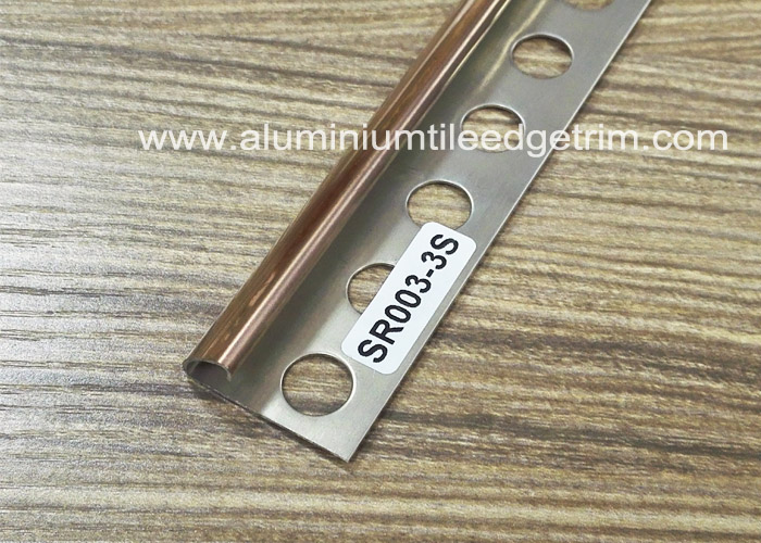 stainless steel quadrant tile trim