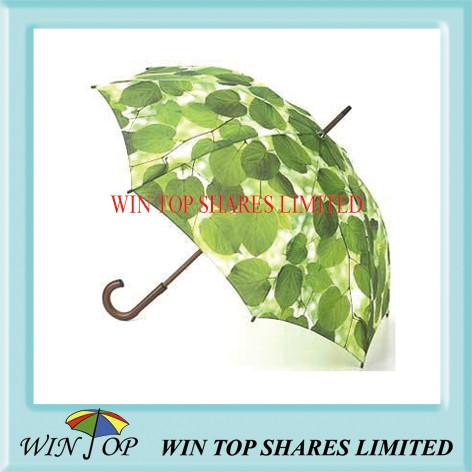 Buy cheap 23" Auto Advertising Wooden Handle Umbrella(WT5077) from wholesalers