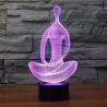 Buy cheap Yoga Cyan 3D Led Illusion Lamp Night Light Christmas Changeable Rohs from wholesalers