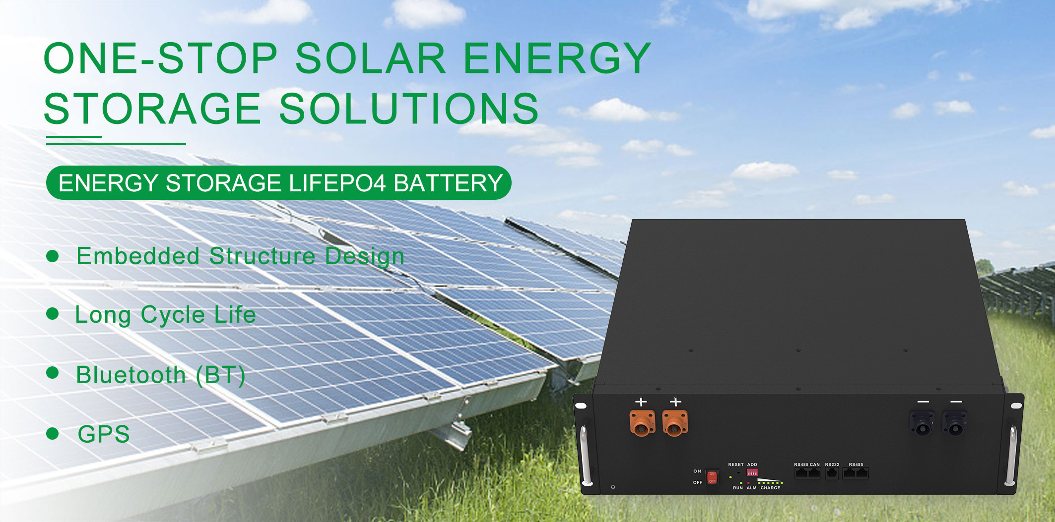 Rack Mounted 51.2V Lithium Ion Battery 304AH 320Ah 16KW 15KW Off Grid Solar System