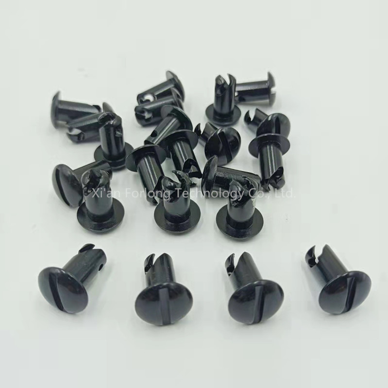 Universal Car Fitment Steel Dome Head Quarter Turn Buttons Dzus 5/16"*0.5" Black with Easy Installation