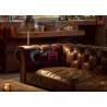 Buy cheap Leather / Fabric Hotel Upholstered Restaurant Booth Chesterfield Sofa American Style from wholesalers