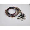 Buy cheap PVC LSZH Outer Fiber Optic Pigtail 12 Cord Fibers Unjacketed Color Coded Optical Pigtail from wholesalers