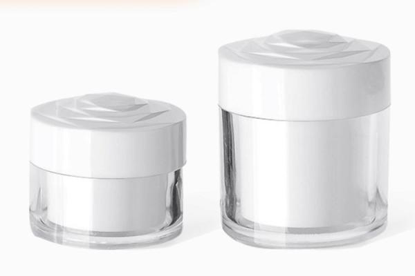 Buy cheap Straight Body 20g 30g 50g Face Cream Jars With Rose Lid from wholesalers