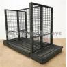 Buy cheap Supermarket / Retail Gondola Shelving Black Heavy Duty Double Sided Display Stand from wholesalers