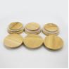 Buy cheap Reusable Wide Mouth Mason Jar Lids Natural Pine Wooden Glass Cover Coffee Cup Lids with Silicone Seal Ring Wood Color from wholesalers