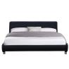 Buy cheap Modern Black Faux Leather Upholstered Bed Double Size For Bedroom from wholesalers