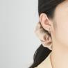 Buy cheap 1.6g 1.5x0.3cm Stainless Steel Gold Hoop Earrings Party CZ Real Silver Earrings ODM from wholesalers