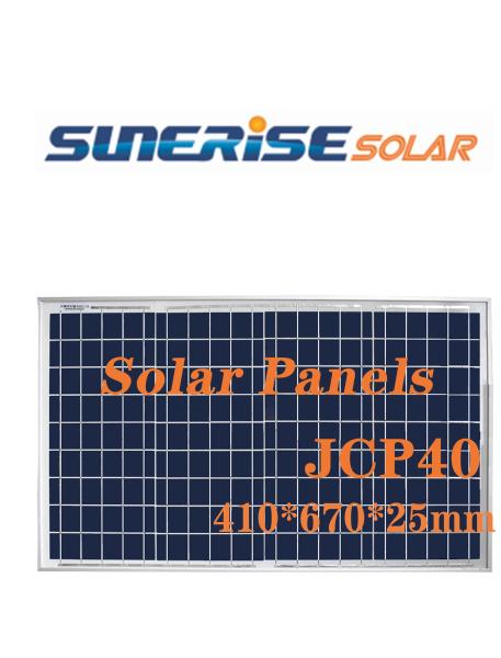 Buy cheap Monocrystalline 36 Cells 3KG 40Watt 18V Solar Panel from wholesalers