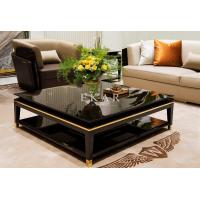 Buy cheap Black Square Wooden Leg Coffee Table W008H1 product