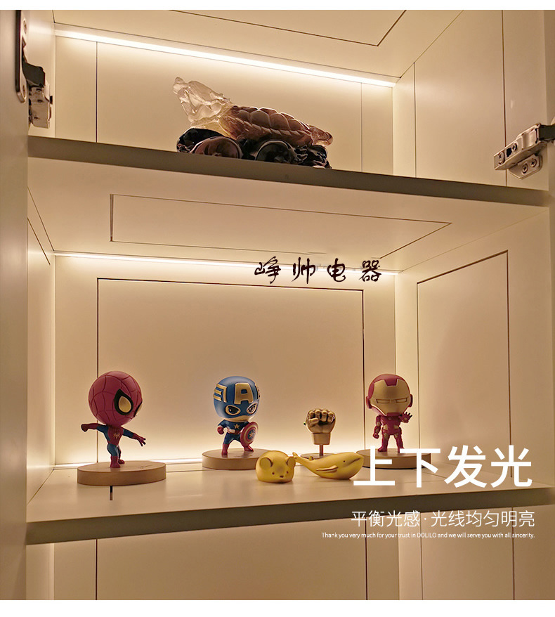 Motion Sensor Hair Display Cabinet with LED Spot Light
