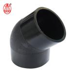 black Hdpe Coupling Socket Weld Fittings Pe Stop Valve For Delivery Water