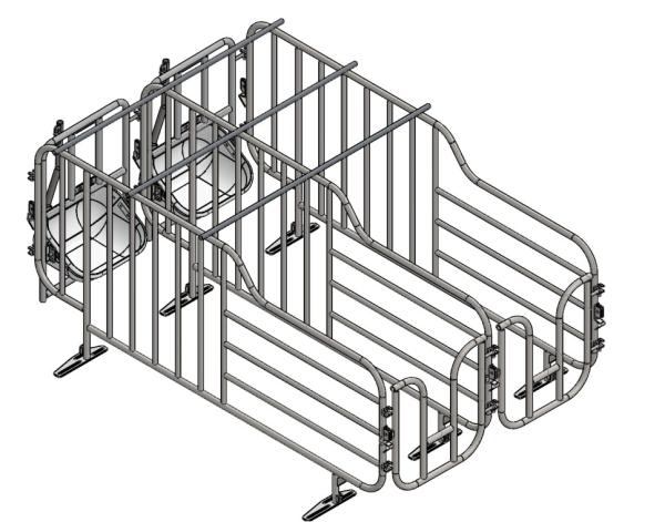 Buy cheap Customized 800 Sows Farming Equipment Gestation Cage For Sow from wholesalers
