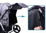 Aluminum Trolley Grey 600D Oxford Waterproof Dog Tent Cute Pet Supplies