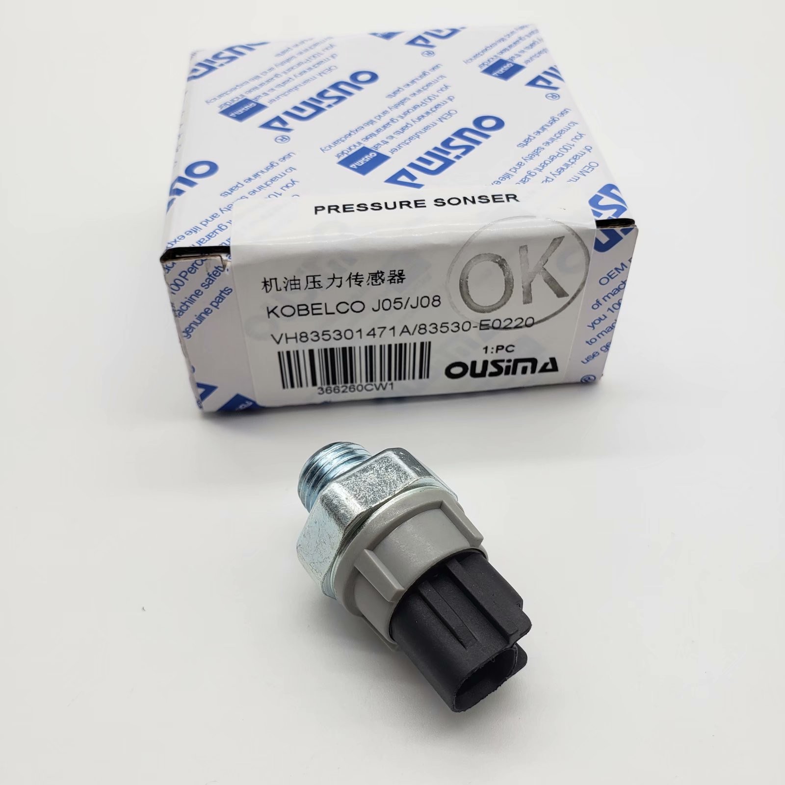 OUSIMSA VH835301471A 83530-E0220 Oil Preeure Switch Assy For Excavator KOBELCO J05 J08