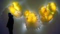 White glass chandelier contemporary ceiling Lights for Living room Bedroom