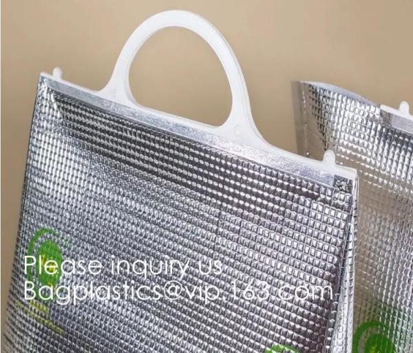 Buy cheap Custom Frozen Food Insulation Foil Liner Aluminum Foil Bubble Thermal Insulation Bag,Imprint Portable Non-Woven Large In from wholesalers