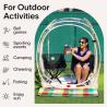 Buy cheap 50*50*62''Inch Outdoor PVC Transparent Waterproof Single Layer Fiberglass Frame Pop Up Sports Tent With UV Protection from wholesalers