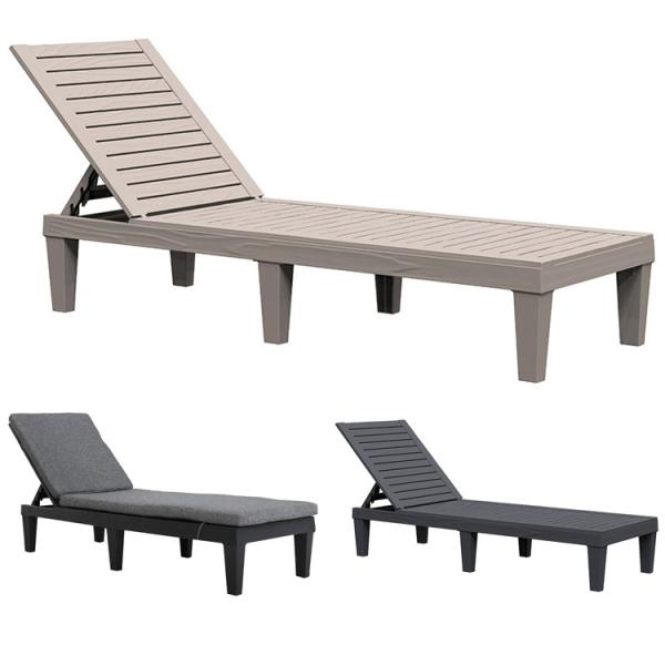 Buy cheap Outdoor Furniture Sun Bed for Swimming Pool Plastic Stackable Chaise Lounge Chair from wholesalers