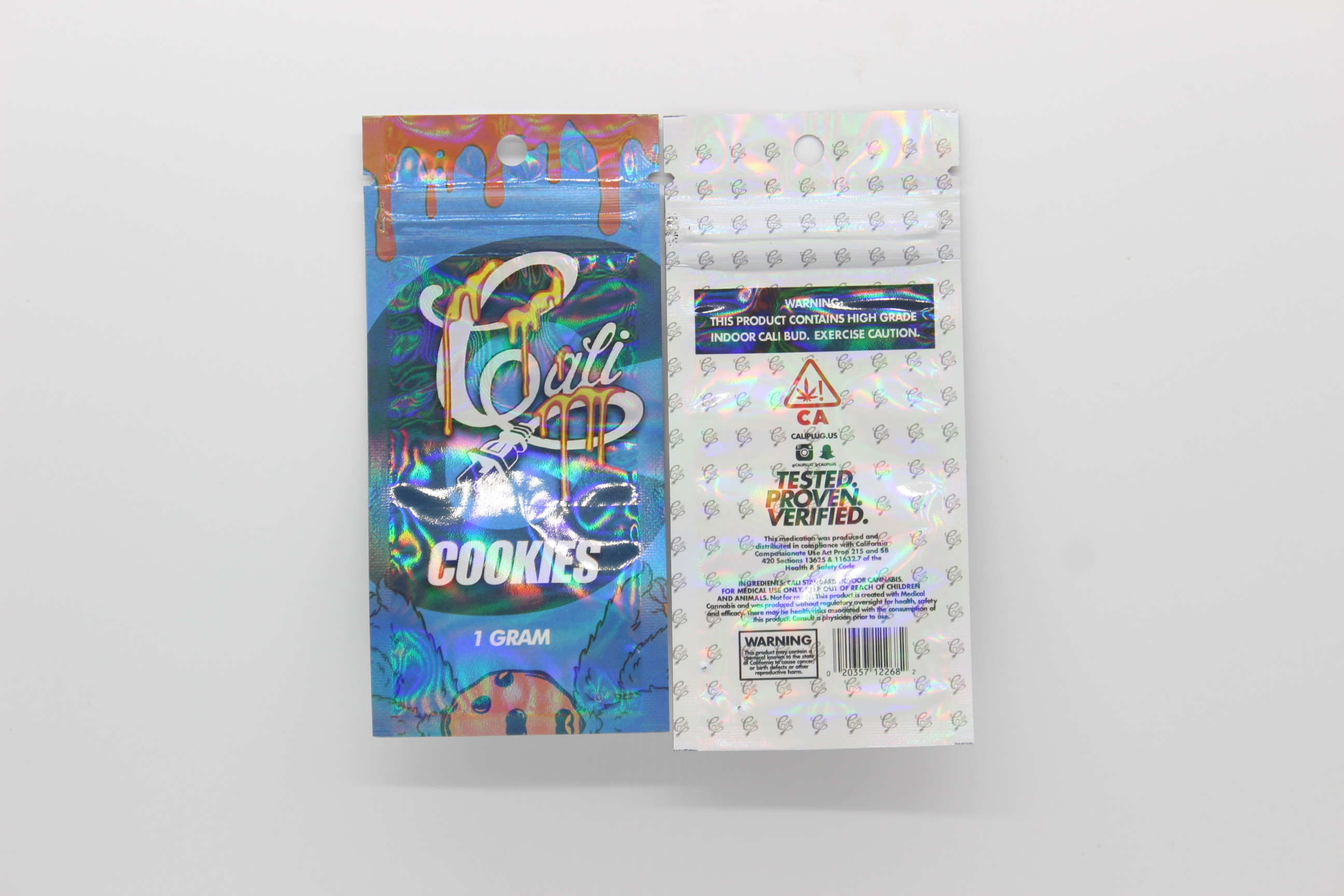 Recoverable Plastic Weed Bag Mylar ziplockk Pouches for CBD weed Packaging VMPET