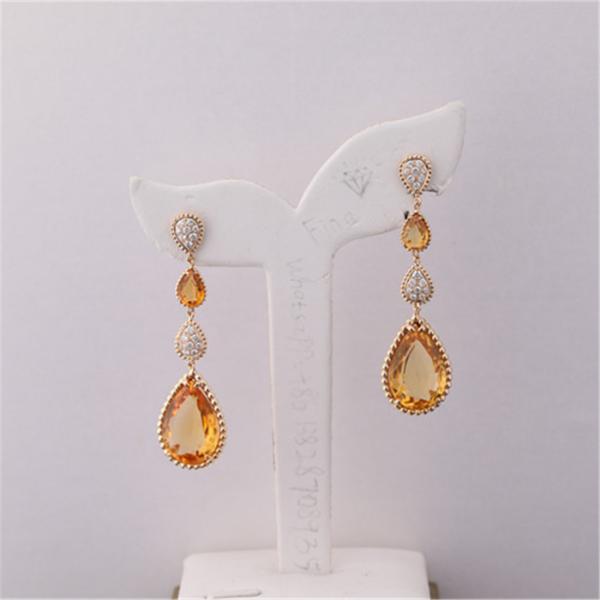 Buy cheap 18K Yellow Gold Serpent Boheme 4 Motifs Earrings Citrine Pendant Earrings XS and L Motifs Ref JCO01279 from wholesalers
