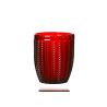 Buy cheap Solid Red Embossed 270ml Colored Crystal Wine Glasses Goblet Style from wholesalers