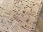 Heat Insulation Colorful Soft Natural Cork Leather Fabric , 0.6mm Thick