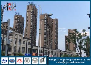 China 8-15m Light Column Steel Round Conical Street Light Poles RAL Painted ISO Passed on sale