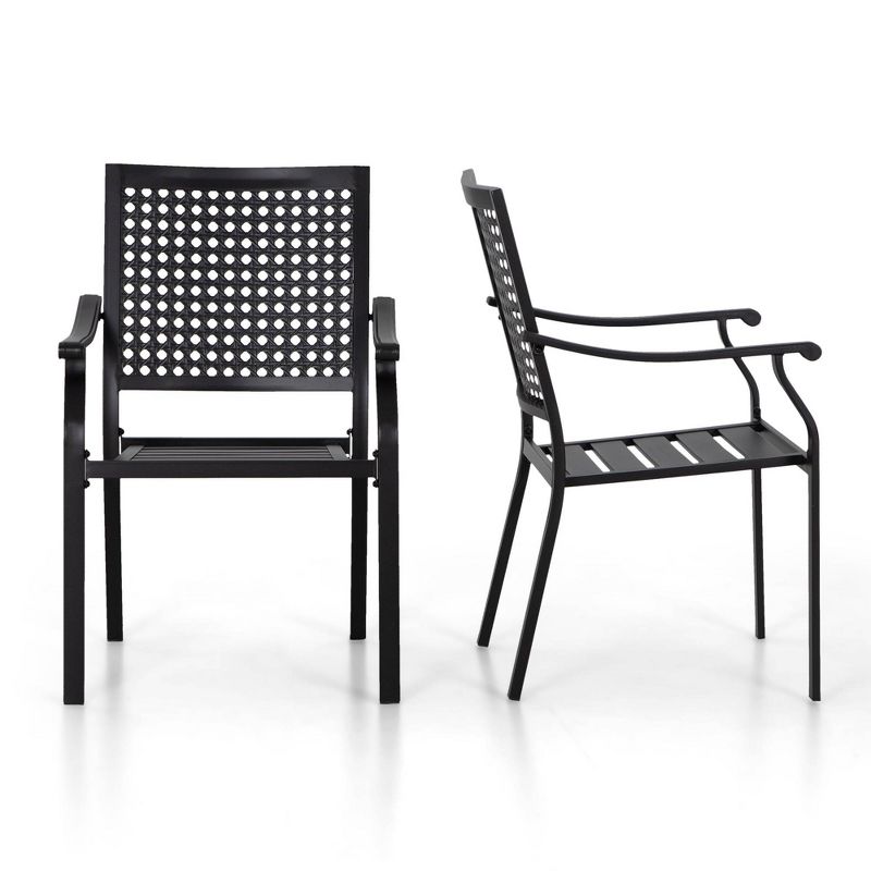 Stylish and Functional AJUNION Garden Set with L64 x W39 x H29 Inch Dining Table Size