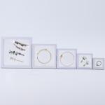 Plain White PE Membrane Suspension Box Plastic Floating Jewelry Case Transparent