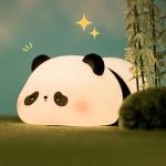 Christmas Gifts Silicone Panda Night Light Cartoon Animal Cute Sleep Led
