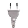 Buy cheap White European Power Cord Voltage Rating VDE 2 PIN Plug 2.5A 250V 1.7m from wholesalers