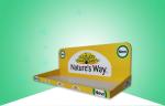 Glossy Yellow Cardboard Trays/ PDQ Display Promoting Medicine & Healthcare