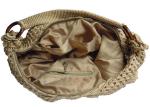 Fashion Handmade crochet hobo women beige bag