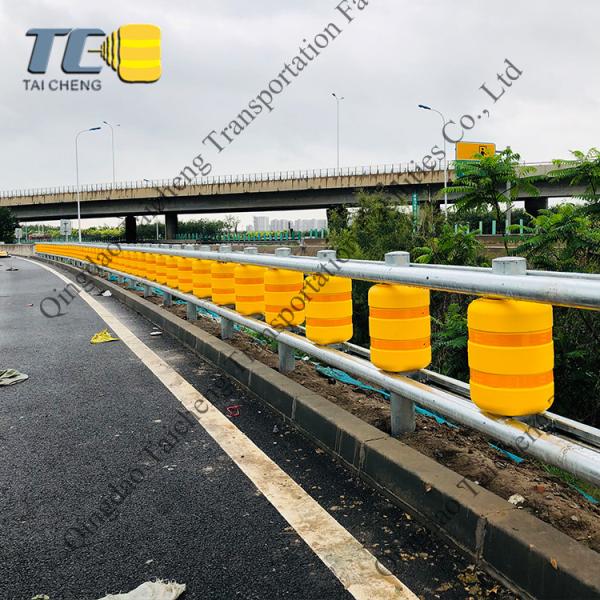Buy cheap Roadway Traffic Safety Eva Buckets Rolling Anti Crash Guardrail Road Roller Barrier from wholesalers