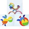 Buy cheap Educational 35cm 7cm Wooden Blocks Toys Rainbow Stacking Blocks from wholesalers