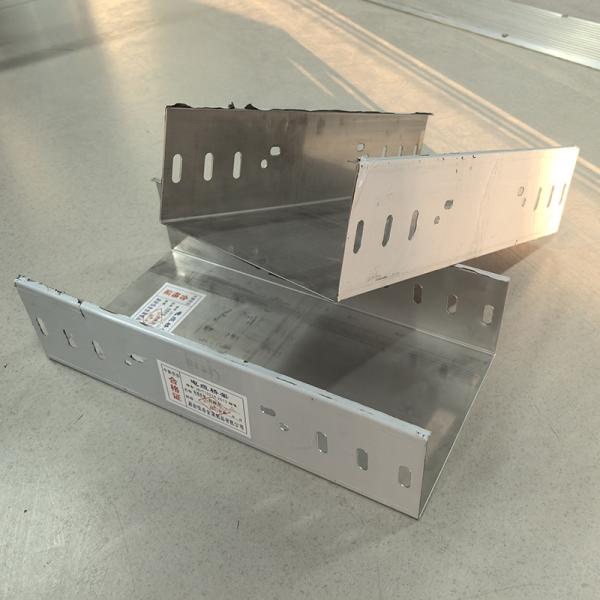 Buy cheap Customized Sheet Metal Cable Tray Silver For Organized Cable Management 50mm-1000mm from wholesalers