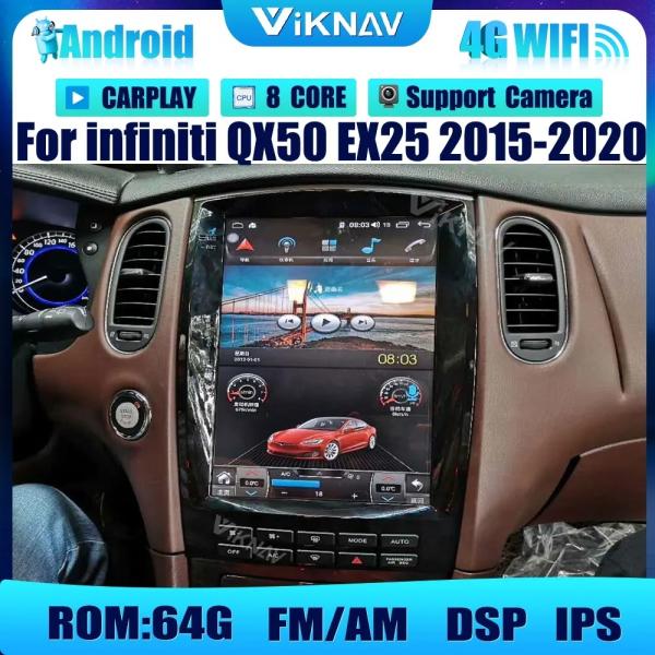 Buy cheap 12.1 Inch Android Auto Car radio For Infiniti QX50 GPS Navigation Multimedia Player Android Wireless Carplay BT 4G from wholesalers
