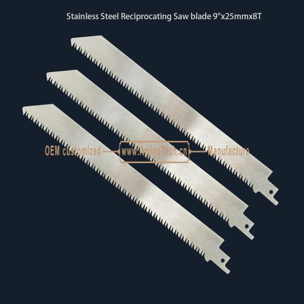 Stainless Steel Reciprocating Saw blade 9"x25mmx8T,Cutting Wood,Frozen Meat