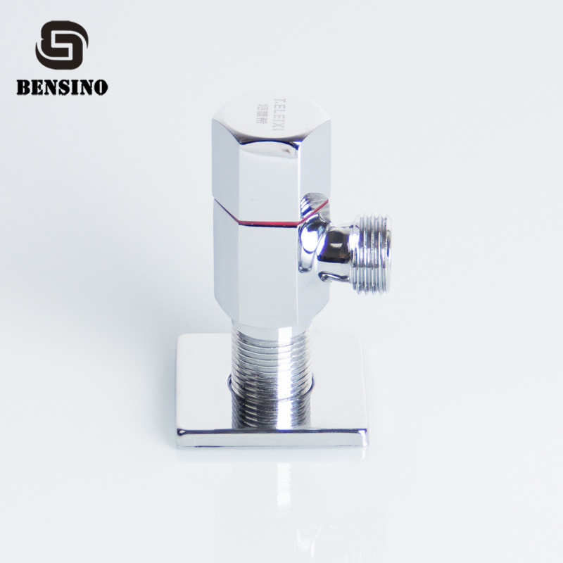 Hexagonal Water Stop 15mm Chrome Plated Angle Valve