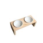 Elegant wooden stand for cats and small dogs Dining Table bowl stand feeding