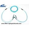 Buy cheap Aqua Color Fiber Optic Patch Cord MPO MTP OM3 24Core Multimode Fiber Jumpers from wholesalers