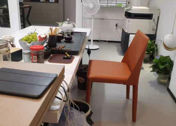 Buy cheap Kitchen Saddle Leather Side Chair from wholesalers