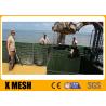 Buy cheap 4.0 / 5.0 Mm Hesco Flood Barriers For River And Sea Bank With Green Textiles from wholesalers