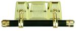 Shining Gold Casket Hardware Swing Bar F Type High Duty Resistance For Casket